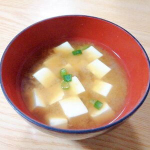 おぼろ豆腐のお味噌汁